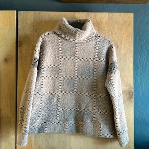 Prana Thick Patchwork Turtleneck Sweater - Women’s Small